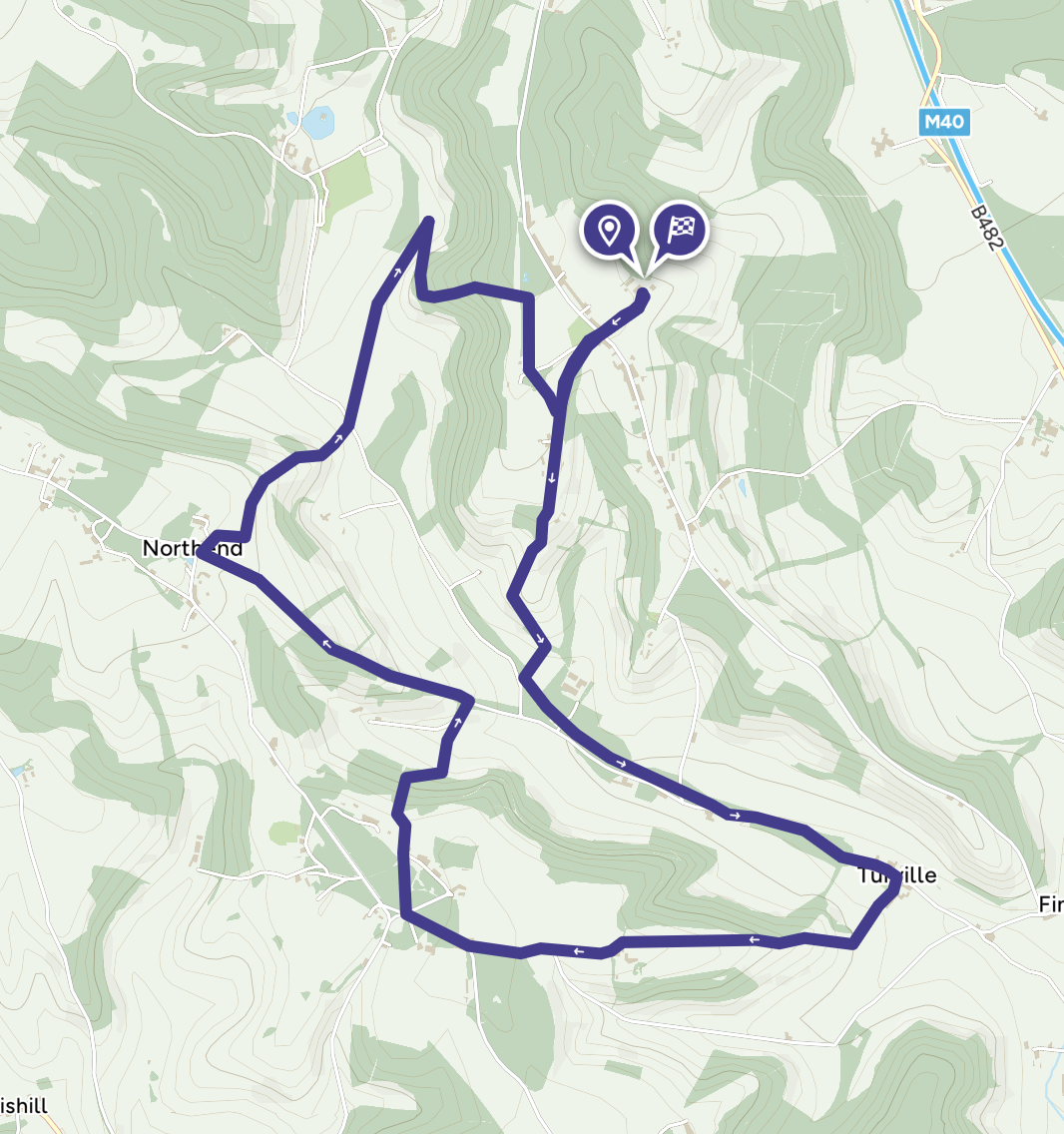 Turville Heath Route Screenshot